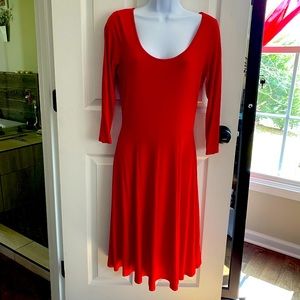 Calvin Klein swing dress with mid length sleeves